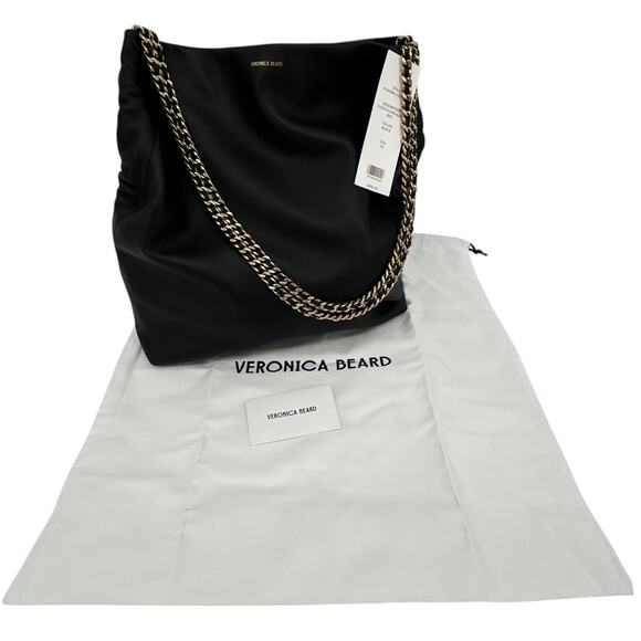 VERONICA BEARD Leather Slouch Bag in Black - Picture 13 of 13